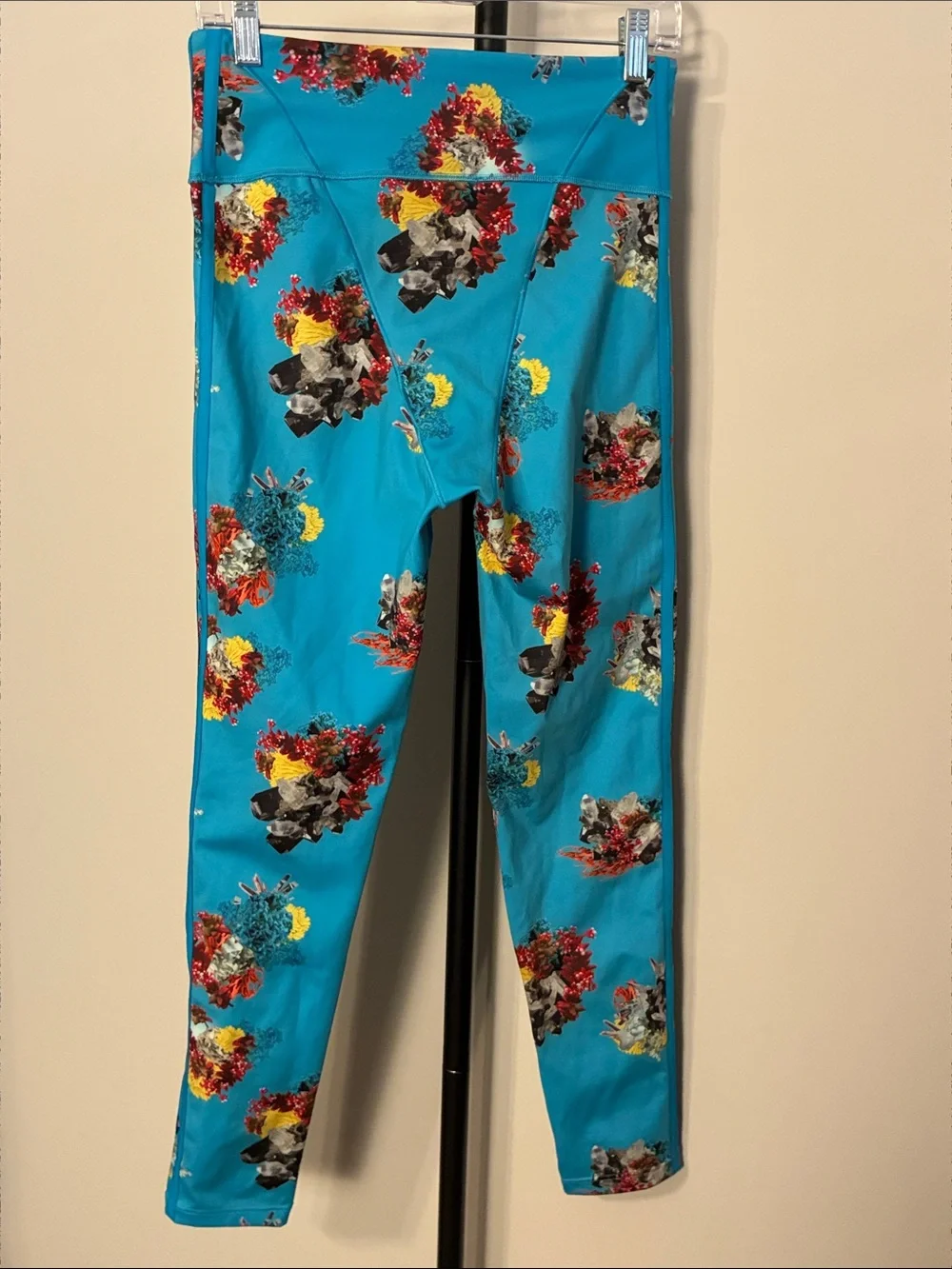 Adidas × Ivy Park Ivytopia leggings blue coral high rise size medium